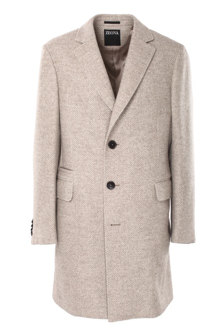 Shop ZEGNA  Cappotto: Zegna cappotto in lana e cashmere. 
Vestibilità over
Cappotto sartoriale.
Doppiopetto.
Spacco singolo.
Rever classici.
Chiusura con bottoni.
Tasche a patta e
tasche laterali a filetto.
Modello sfoderato.
Composizione: 97% lana, 3% cashmere. 
Made in Svizzera.. 898704A8 4DG2G0-214